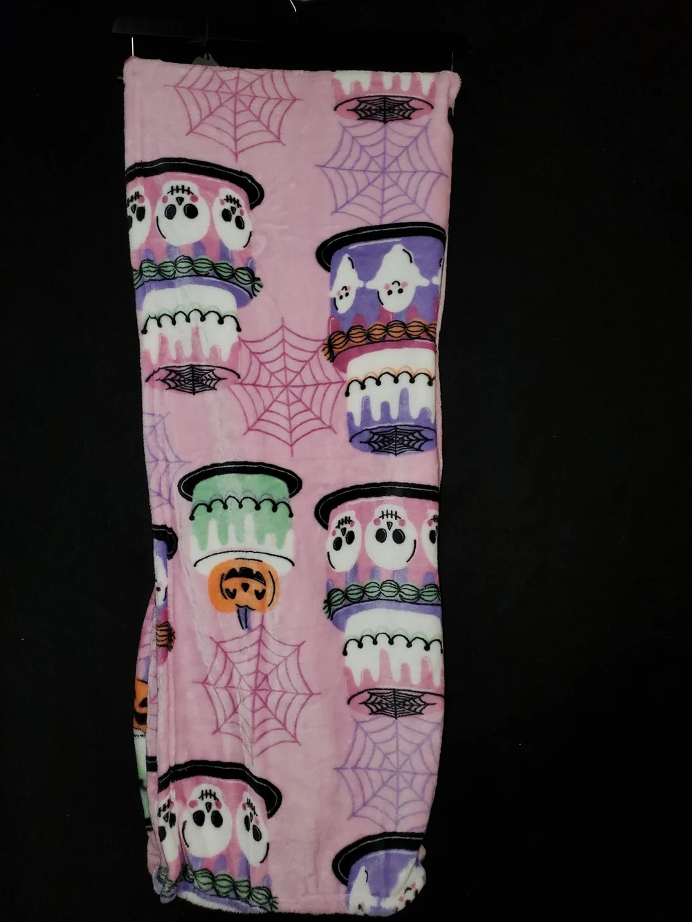 Betsey Johnson Pink Halloween Plush Pajama Throw
